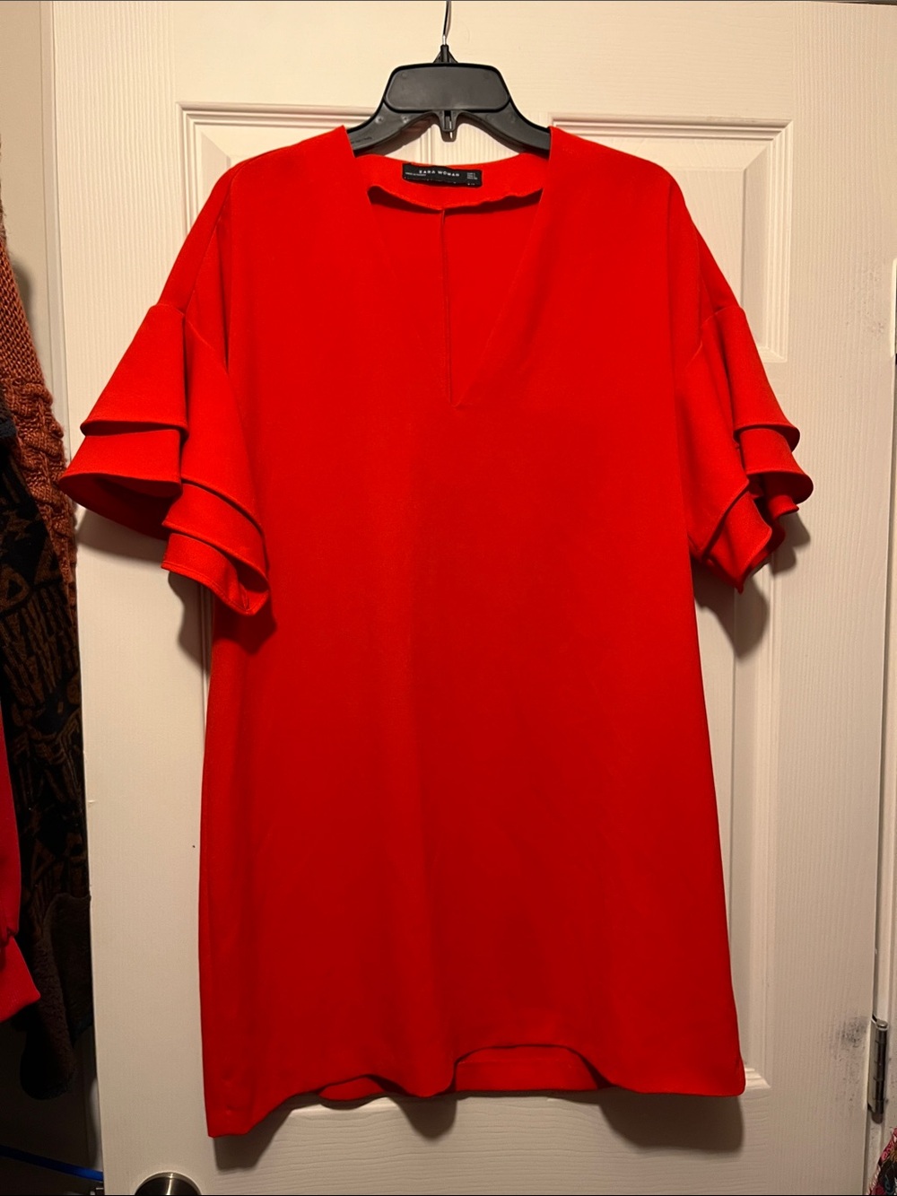 Zara Woman Red Mini Dress - Size L
